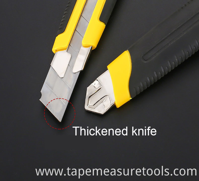 18mm high quality black blade rotate lock utility knife